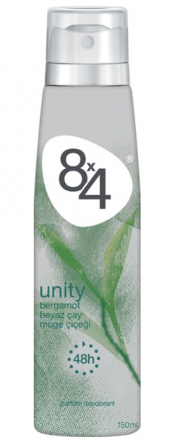 8X4 Unity Sprey Deodorant 150Ml Kadın