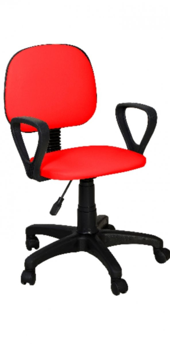 Sekreter Koltuğu Ofis Sandalyesi Bilgisayar Koltuğu Kırmızı