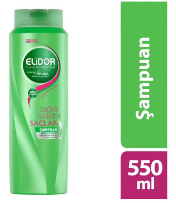 Elidor Şampuan Sağlıklı Uzayan Saçlar 550 ml