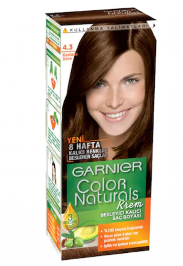 Garnier Color Naturals 4/3 - Kestane Dore Saç Boyası