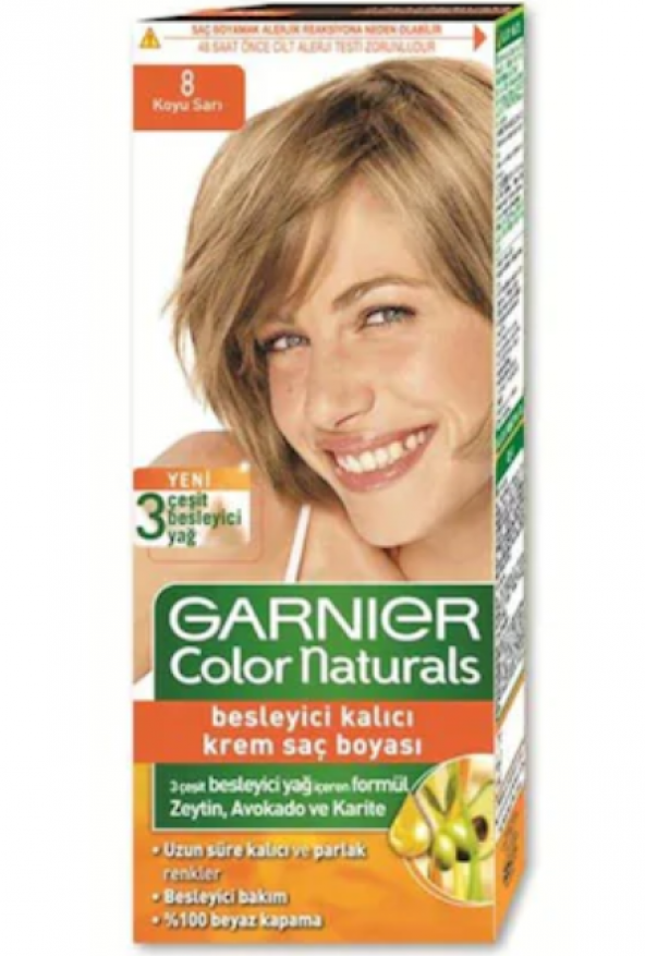 Garnier Color Naturals 8/0 - Koyu Sarı Saç Boyası