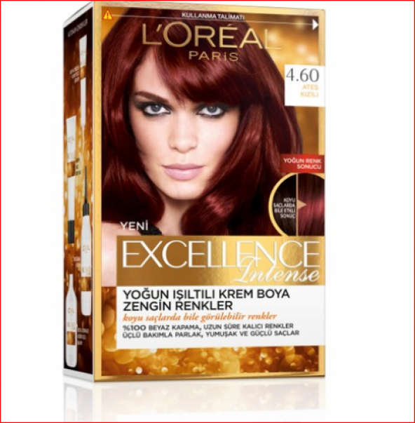Loréal Paris Excellence Intense Saç Boyası 4.6 Ateş Kızılı