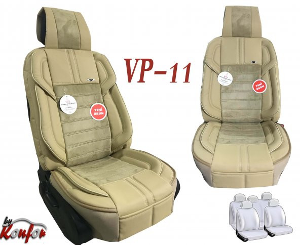 OTO KOLTUK KILIFI ÖN ARKA VİP DERİ KUMAŞ MİNDER SETİ 11 RENK - 7