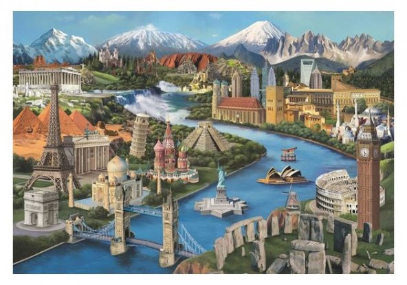 Puzzle 2000 Parça Simge Yerler Anatolian