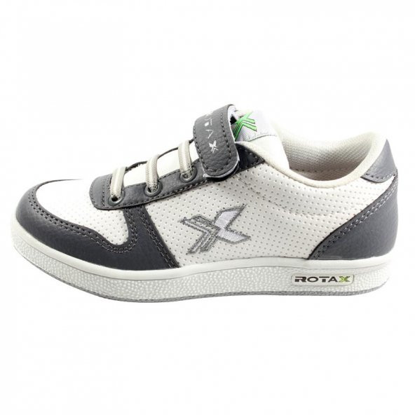 Rotax 211-48 Beyaz Gri Cırtlı Çocuk Spor Ayakkabı