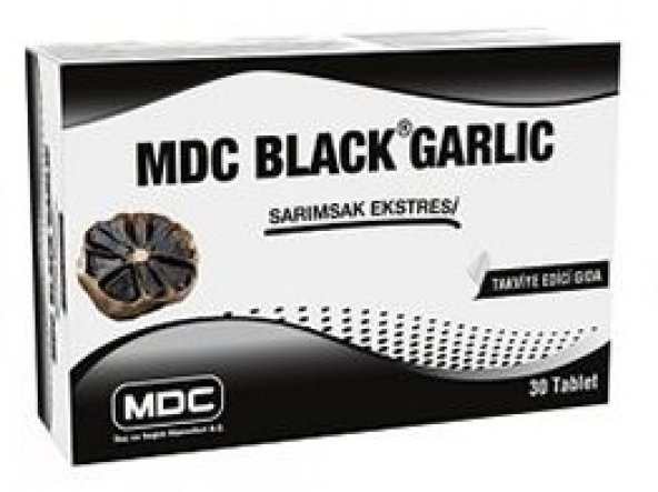 MDC Black Garlic Sarımsak Ekstresi 30 Tablet SKT:12/2020