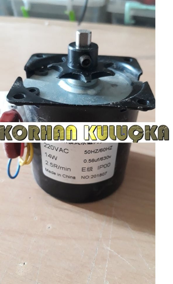 KULUCKA CEVİRME MOTORU 60 KG