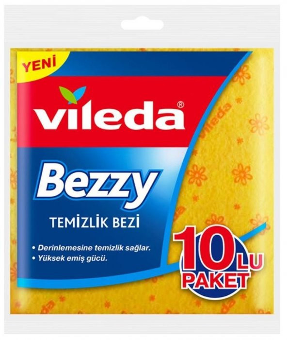 Vileda Bezzy 10lu Temizlik Bezi