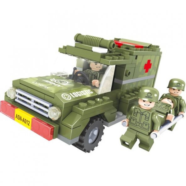 Ausini Lego Seti - Askeri Ambulans Set 185 lego Parça No: 22409