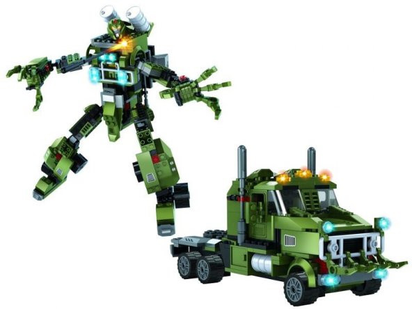 Ausini Şehir Kamyon ve Robot Lego Seti 2 in 1 325 Parça No:25612