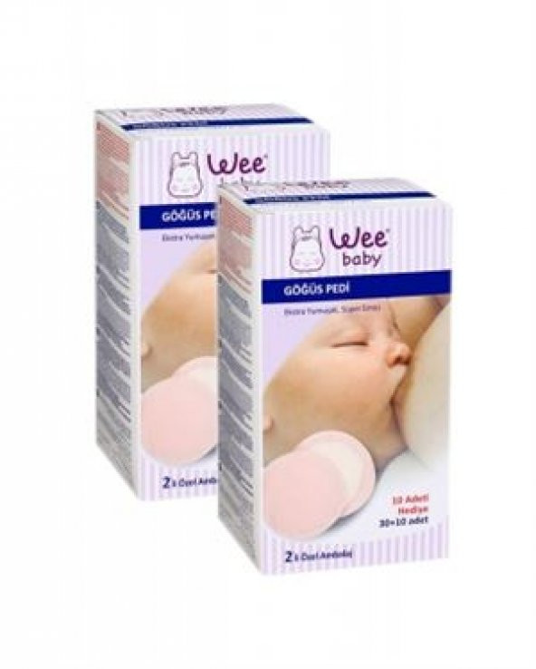 Wee Baby Göğüs Pedi 2&primeli Paket (80 Adet)