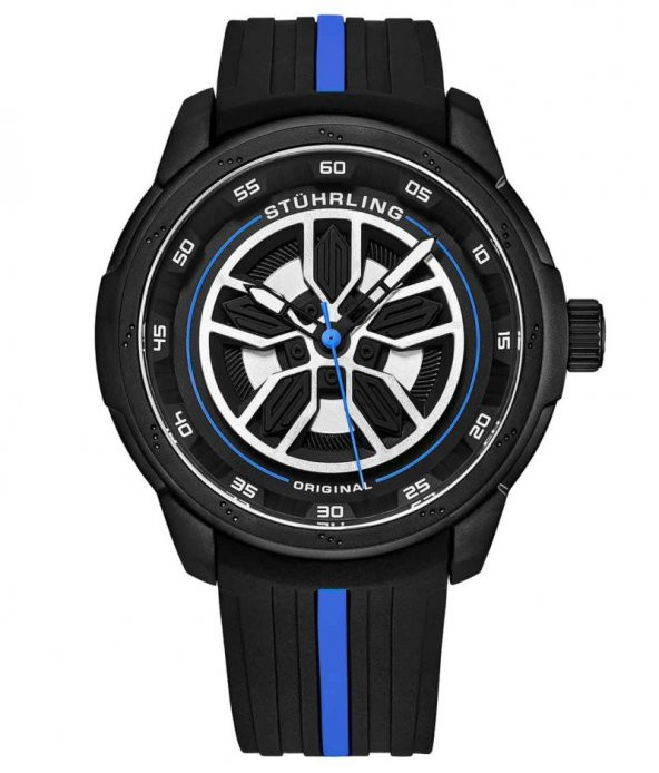 984 Serisi Stührling 44mm İsviçre Üretimi Erkek Kol Saati - 4