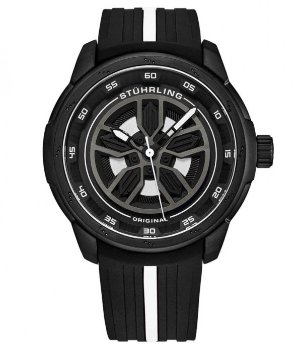 984 Serisi Stührling 44mm İsviçre Üretimi Erkek Kol Saati - 5