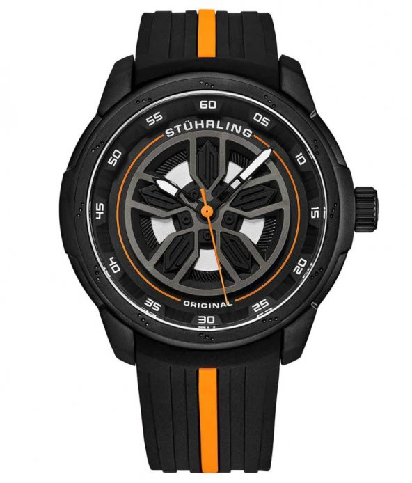 984 Serisi Stührling 44mm İsviçre Üretimi Erkek Kol Saati - 6