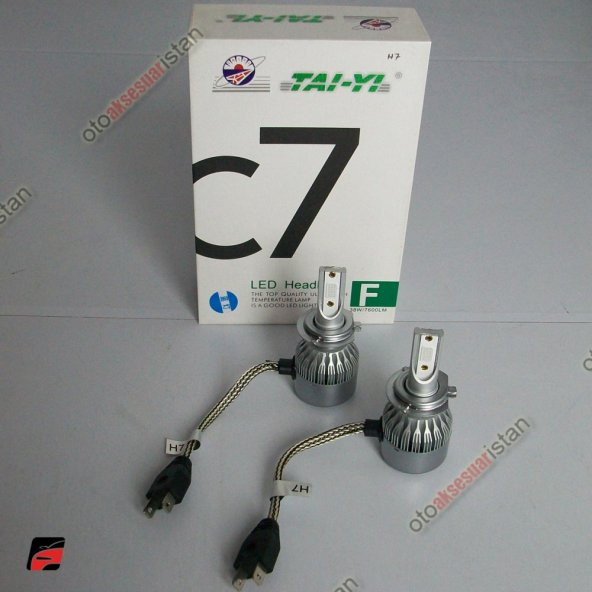 TAI-YI H7 LED Far Ampulü KOYU MAVi (Xenon Effect) 2li Set