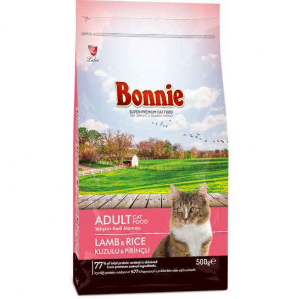 Bonnie Kuzu Etli Yetişkin Kedi Maması 1,5 Kg