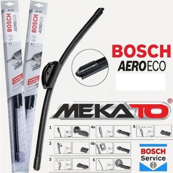 Bosch AeroEco (600mm) Üniversal 6 Aparatlı Silecek (AE60) 1 Ad.