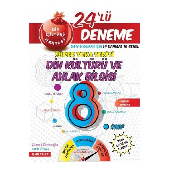 Nartest Yayınları 8. Sınıf Nar Din Kültürü 24 Deneme Sınavı