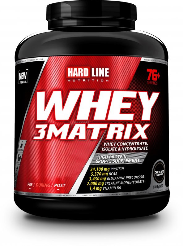 Hardline Whey 3 Matrix Protein Tozu 2300 Gr