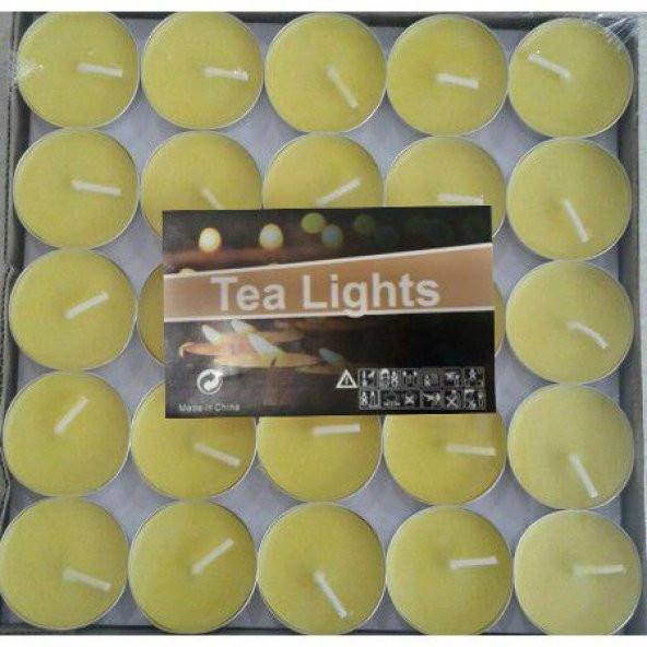 Tealight Mum Sarı 75 Adet