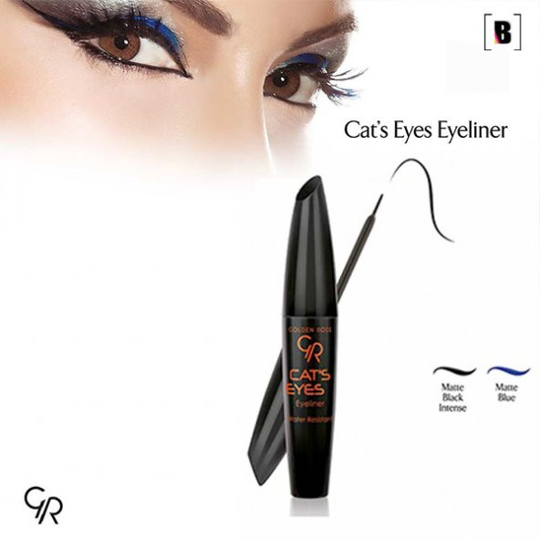 GOLDEN ROSE EYELINER CATS EYES INTENSE BLACK