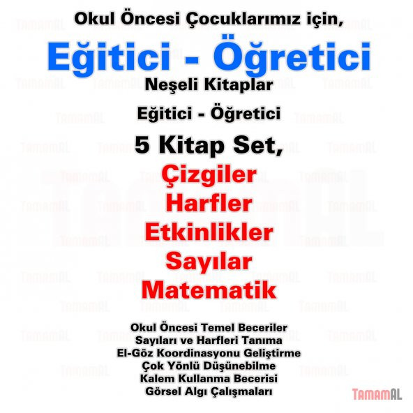 ÖĞRETİCİ NEŞELİ KİTAPLAR ÇİZGİLER HARFLER SAYILAR ETKİNLİKLER MAT - Resim 2