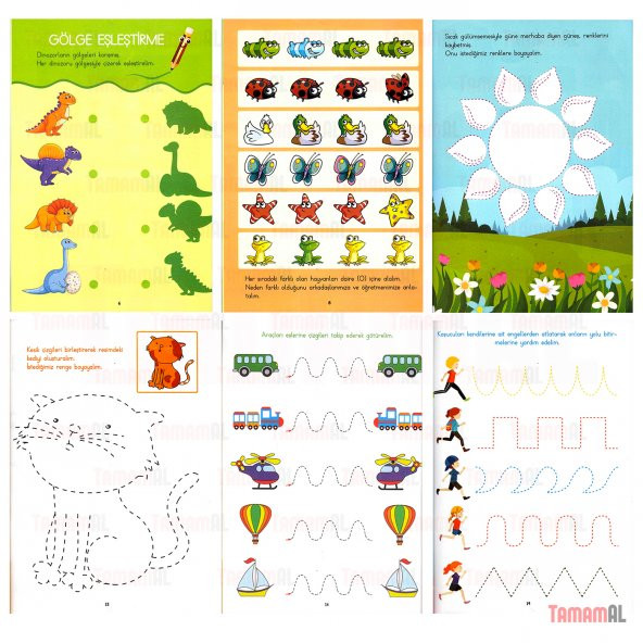 NEŞELİ ETKİNLİKLER EĞİTİCİ ve ÖĞRETİCİ ÇİZGİ ALIŞTIRMALARI - 4