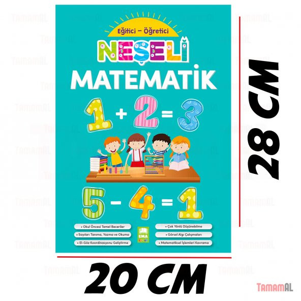 NEŞELİ MATEMATİK EĞİTİCİ ve ÖĞRETİCİ ÇİZGİ ALIŞTIRMALARI - 6