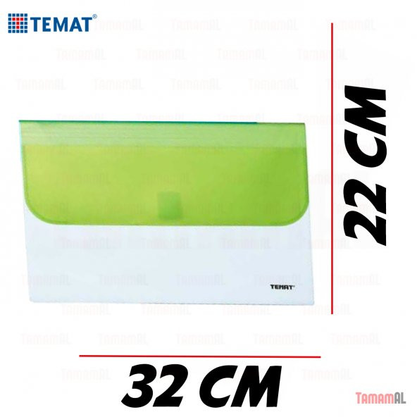 TEMAT (ÇOK KALİTELİ) 4 KADEMLİ KÖRÜKLÜ EVRAK DOSYA ÇIRTLI - Resim 2