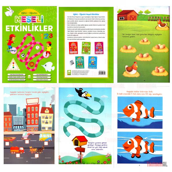 NEŞELİ ETKİNLİKLER EĞİTİCİ ve ÖĞRETİCİ ÇİZGİ ALIŞTIRMALARI - 5