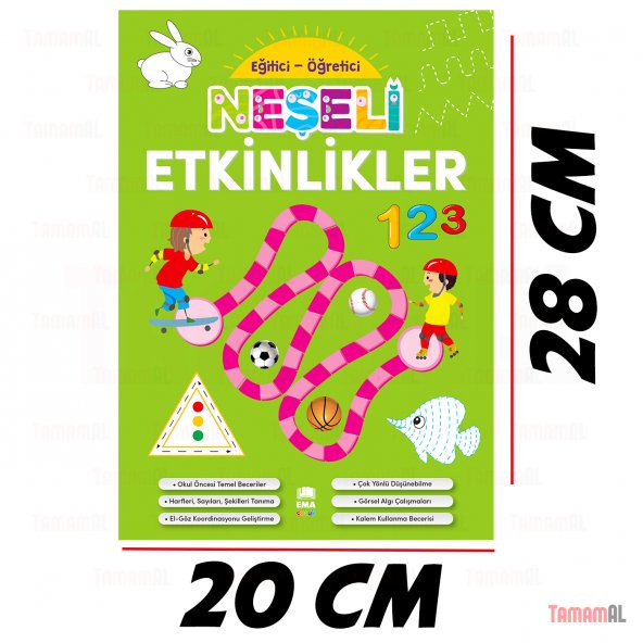 NEŞELİ ETKİNLİKLER EĞİTİCİ ve ÖĞRETİCİ ÇİZGİ ALIŞTIRMALARI - 6