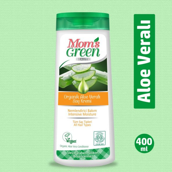 Mom’s Green Organik Aloeveralı Saç Kremi -400 ml
