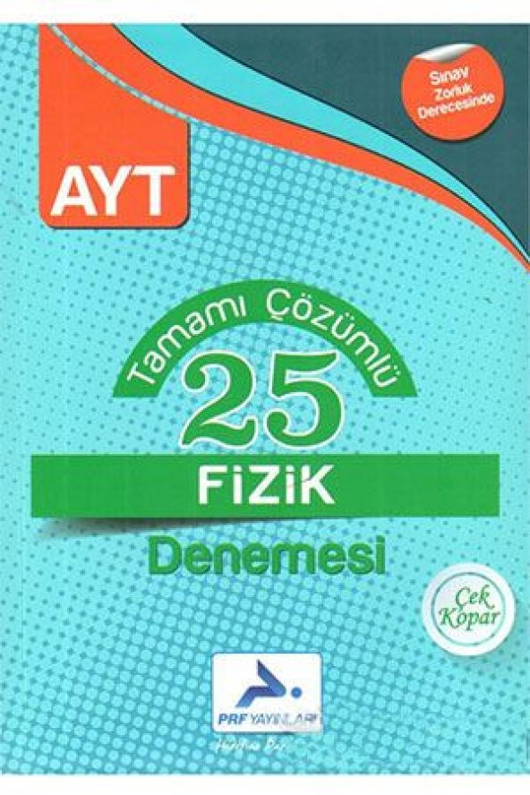 Paraf Yayınları AYT Çözümlü 25 Fizik Denemesi
