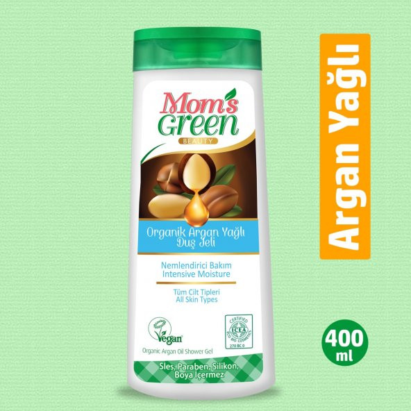 Mom’s Green Organik Argan Yağlı Duş Jeli -400 ml