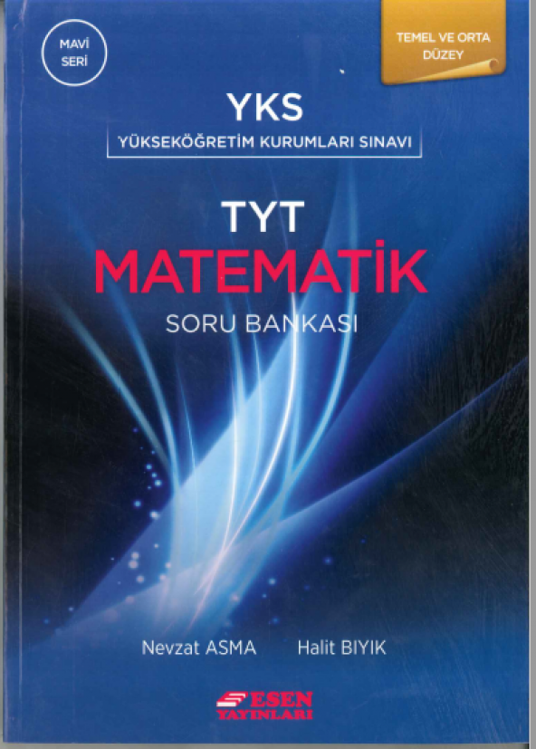 Esen Yayınları YKS TYT Matematik Soru Bankası(Mavi Seri)