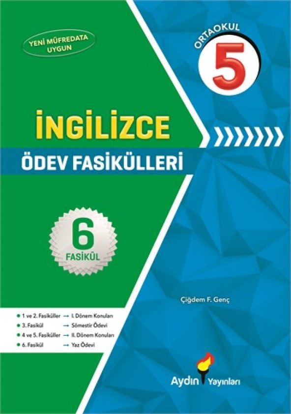 Aydın Yayınları Ortaokul 5 İngilizce Ödev Fasikülleri