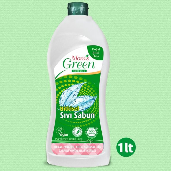 Mom's Green Organik Aloe Veralı Sıvı Sabun - 1 LT
