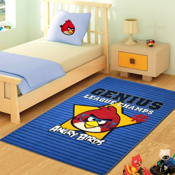 Merinos Halı Lisanslı Angry Birds Genius Çocuk Halısı 133x190