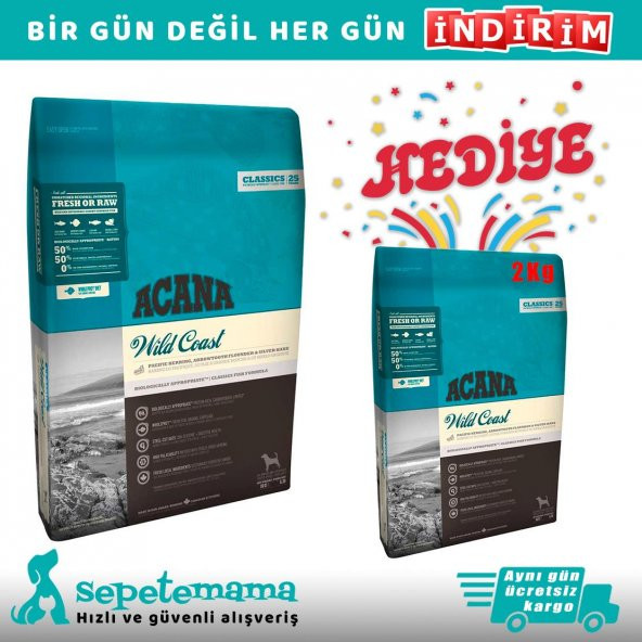 Acana Wild Coast Balıklı Köpek Maması 11,4 kg