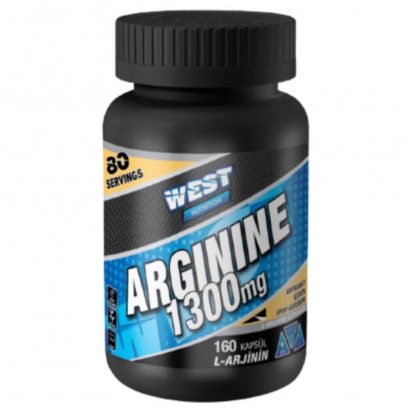 West Nutrition L Arjinin ( l arginine ) 1300 mg 160 Kapsül - HEDİYELİ