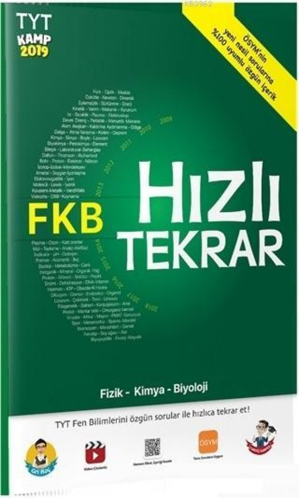 Tonguç TYT Kamp 2019 - FKB Hızlı Tekrar Fizik-Kimya-Biyoloji