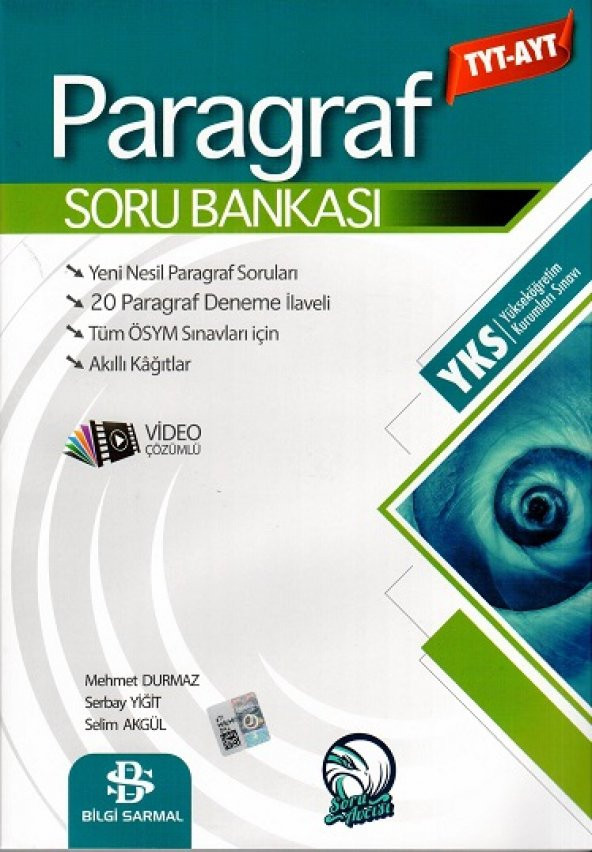 TYT AYT Paragraf Soru Bankası Bilgi Sarmal Yayınları