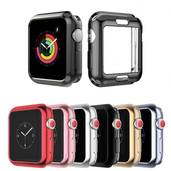 Apple Watch Series 2 3 GPS 38mm 38 Mm Kapak Kılıf Silikon Koruma - 4