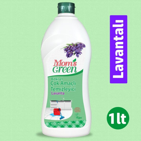 Mom's Green Bitkisel Çok Amaçlı Temizleyici - LAVANTA ECO 1 LT