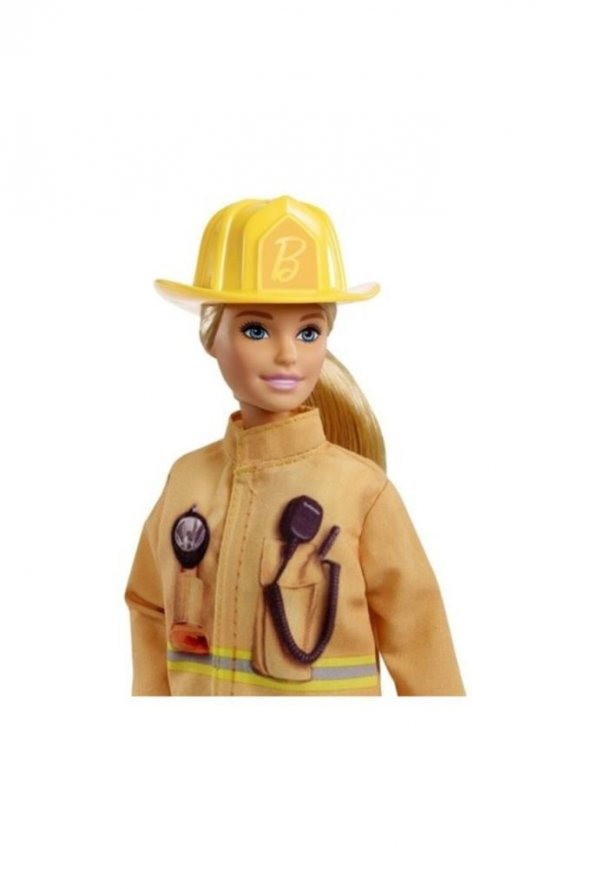 Barbie 60. Yıl Kariyer Bebekleri İtfaiyeci Barbie Bebek