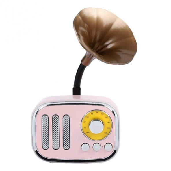 HS67 Nostaljik Mini Dekor Retro Gramofon Bluetooth/FM Radyo - 2