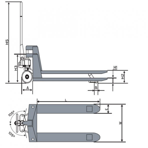 JETCO-DF-III - 2500 KG KAPASİTELİ TRANSPALET - 2