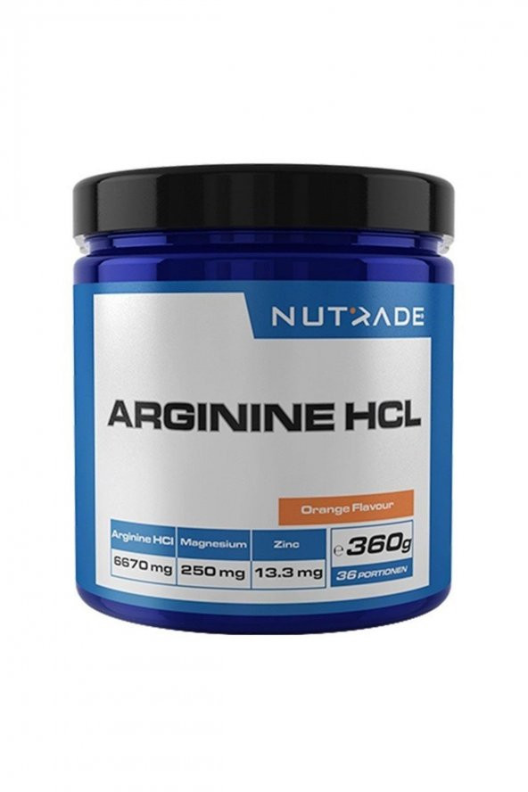Nutrade Arginine HCL 360 Gr Orange