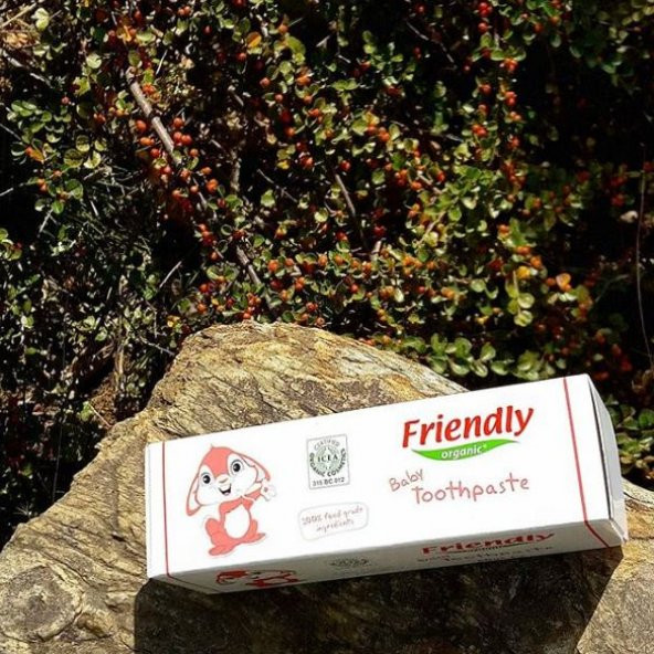 Friendly Organic Bebek Jel Diş Macunu Ahududu Aromalı 50 ml - 2