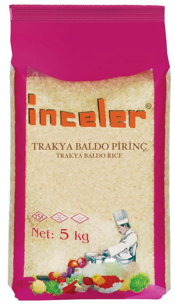 İnceler Trakya Baldo Pirinç 5 Kg